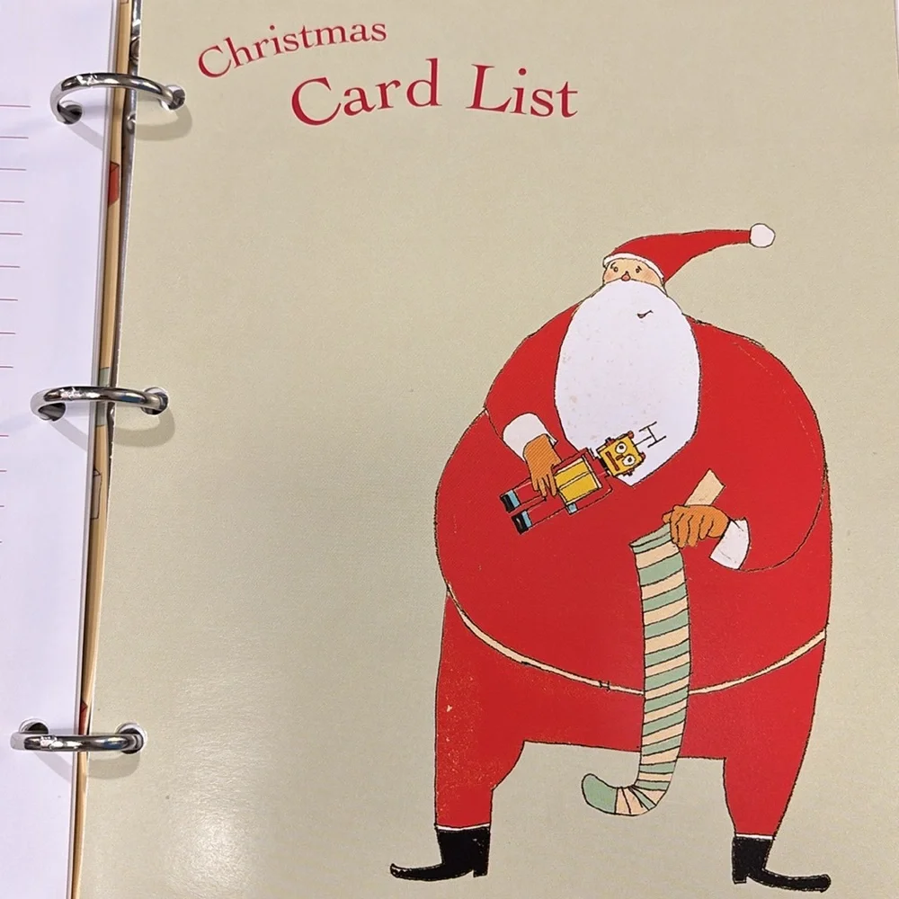 NEW Vintage 2001 3-Ring Christmas Organizer